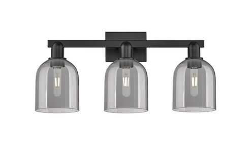 Arcadia Three Light Bath Vanity in Matte Black (405|7163WBKG5586SM)