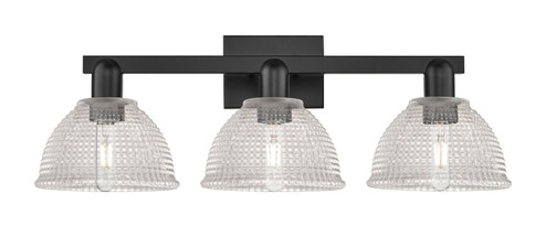 Arcadia Three Light Bath Vanity in Matte Black (405|7163WBKG422)