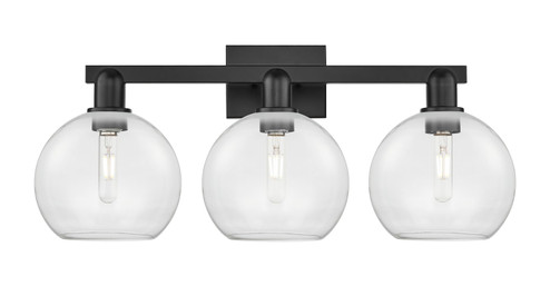 Arcadia Three Light Bath Vanity in Matte Black (405|7163WBKG1228)