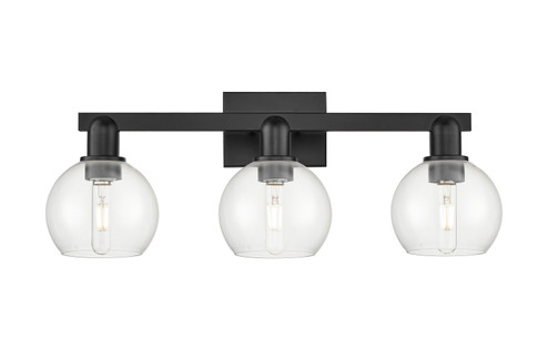 Arcadia Three Light Bath Vanity in Matte Black (405|7163WBKG1226)