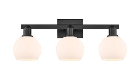 Arcadia Three Light Bath Vanity in Matte Black (405|7163WBKG1216)