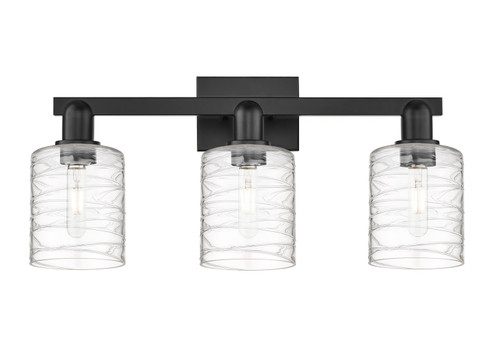 Arcadia Three Light Bath Vanity in Matte Black (405|7163WBKG1113)