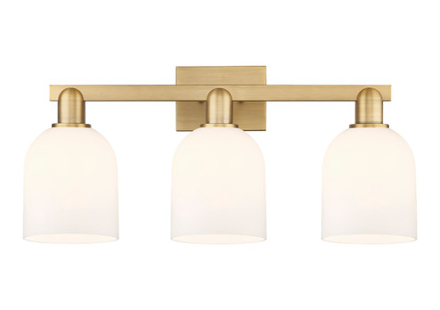 Arcadia Three Light Bath Vanity in Brushed Brass (405|7163WBBG5586GWH)