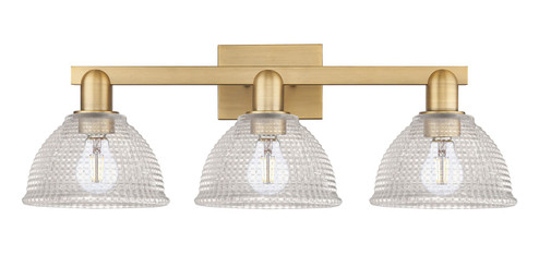 Arcadia Three Light Bath Vanity in Brushed Brass (405|7163WBBG422)