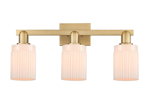 Arcadia Three Light Bath Vanity in Brushed Brass (405|7163WBBG341)