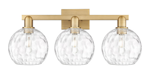 Arcadia Three Light Bath Vanity in Brushed Brass (405|7163WBBG12158)