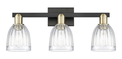 Arcadia Three Light Bath Vanity in Black Antique Brass (405|7163WBABG442)