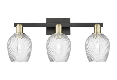 Arcadia Three Light Bath Vanity in Black Antique Brass (405|7163WBABG292)