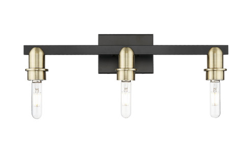Arcadia Three Light Bath Vanity in Black Antique Brass (405|7163WBAB)