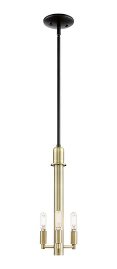 Arcadia Three Light Mini Pendant in Black Antique Brass (405|7163SBAB)