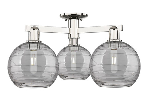 Arcadia Three Light Semi-Flush Mount in Polished Nickel (405|7163FPNG12138SM)