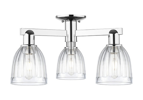 Arcadia Three Light Semi-Flush Mount in Polished Chrome (405|7163FPCG442)