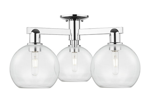 Arcadia Three Light Semi-Flush Mount in Polished Chrome (405|7163FPCG1228)