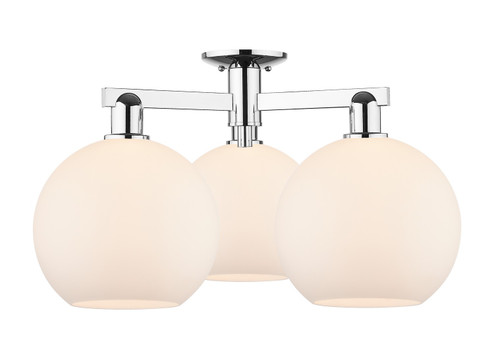 Arcadia Three Light Semi-Flush Mount in Polished Chrome (405|7163FPCG12110)