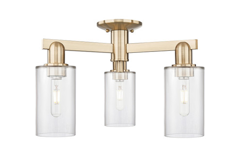 Arcadia Three Light Semi-Flush Mount in Champagne Bronze (405|7163FCBG802)
