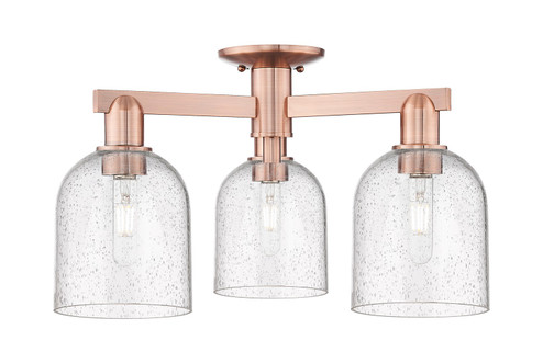 Arcadia Three Light Semi-Flush Mount in Antique Copper (405|7163FACG5586SDY)
