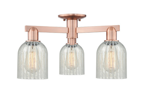 Arcadia Three Light Semi-Flush Mount in Antique Copper (405|7163FACG2511)