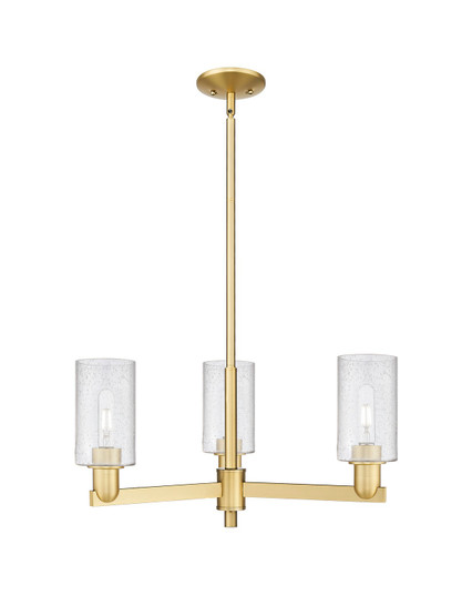 Arcadia Three Light Pendant in Satin Gold (405|7163CRSGG804)