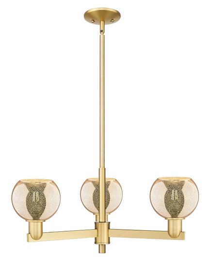 Arcadia Three Light Pendant in Satin Gold (405|7163CRSGG1286)