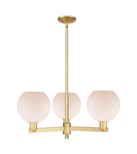 Arcadia Three Light Pendant in Satin Gold (405|7163CRSGG1218)