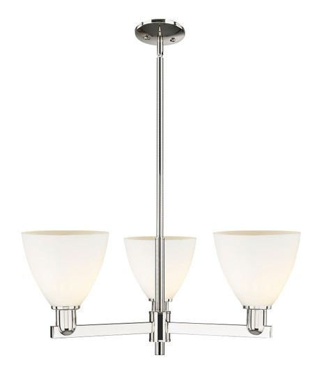 Arcadia Three Light Pendant in Polished Nickel (405|7163CRPNGBD751)