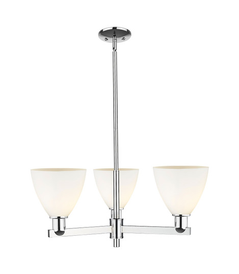 Arcadia Three Light Pendant in Polished Chrome (405|7163CRPCGBD751)