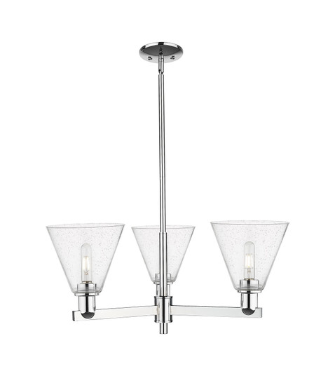 Arcadia Three Light Pendant in Polished Chrome (405|7163CRPCGBC84)