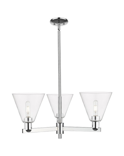 Arcadia Three Light Pendant in Polished Chrome (405|7163CRPCGBC82)
