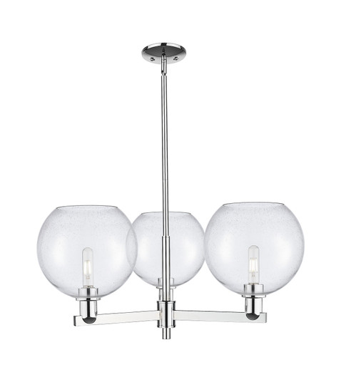 Arcadia Three Light Pendant in Polished Chrome (405|7163CRPCG12410)