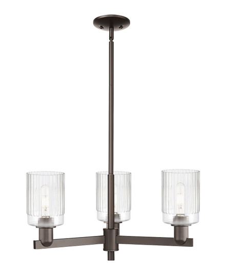 Arcadia Three Light Pendant in Oil Rubbed Bronze (405|7163CROBG342)
