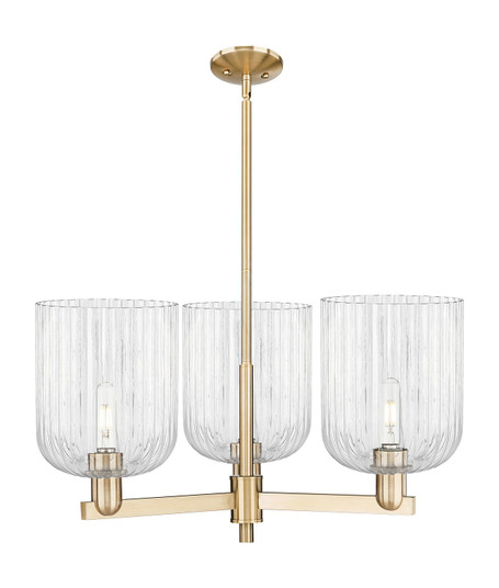 Arcadia Three Light Pendant in Champagne Bronze (405|7163CRCBG5598CL)