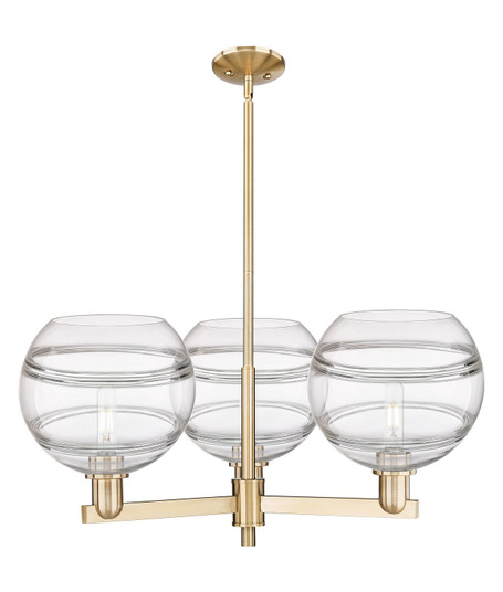 Arcadia Three Light Pendant in Champagne Bronze (405|7163CRCBG55610CL)