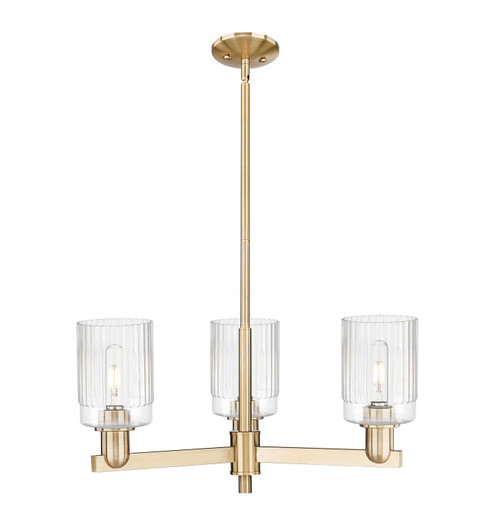 Arcadia Three Light Pendant in Champagne Bronze (405|7163CRCBG342)