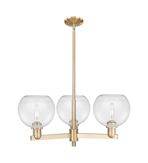 Arcadia Three Light Pendant in Champagne Bronze (405|7163CRCBG1228)