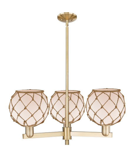 Arcadia Three Light Pendant in Champagne Bronze (405|7163CRCBG1218RB)