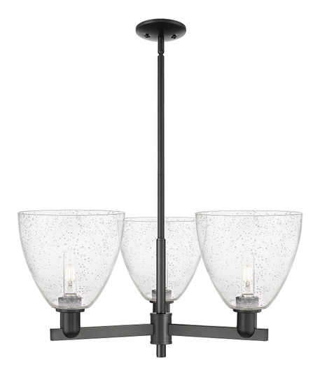 Arcadia Three Light Pendant in Matte Black (405|7163CRBKGBD94)
