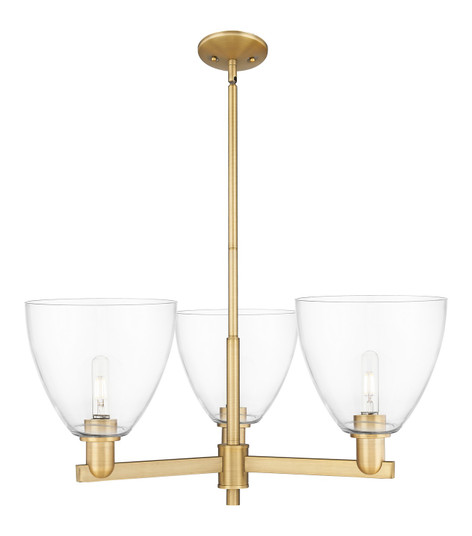 Arcadia Three Light Pendant in Brushed Brass (405|7163CRBBGBD92)