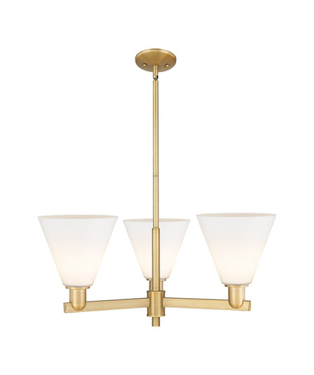 Arcadia Three Light Pendant in Brushed Brass (405|7163CRBBGBC81)