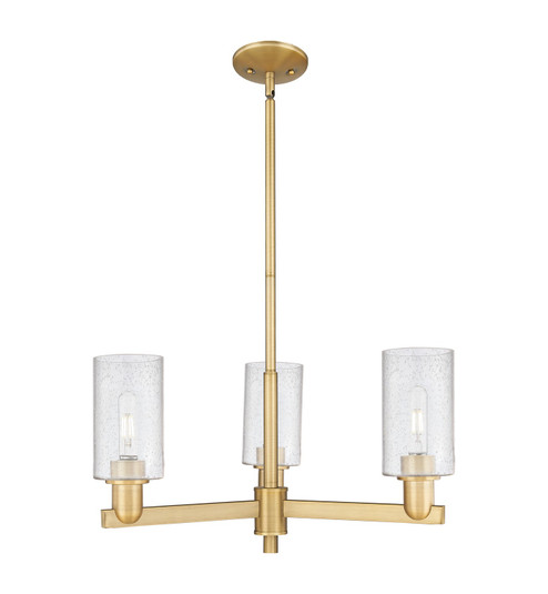 Arcadia Three Light Pendant in Brushed Brass (405|7163CRBBG804)