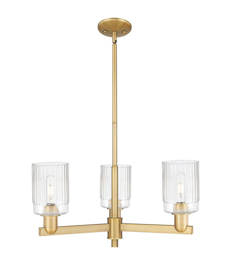 Arcadia Three Light Pendant in Brushed Brass (405|7163CRBBG342)