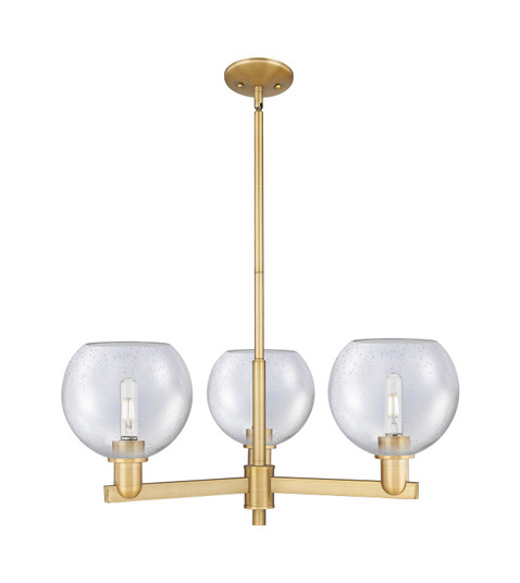 Arcadia Three Light Pendant in Brushed Brass (405|7163CRBBG1248)