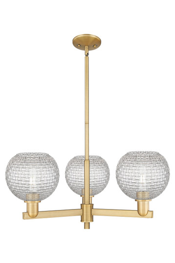 Arcadia Three Light Pendant in Brushed Brass (405|7163CRBBG122C8CL)