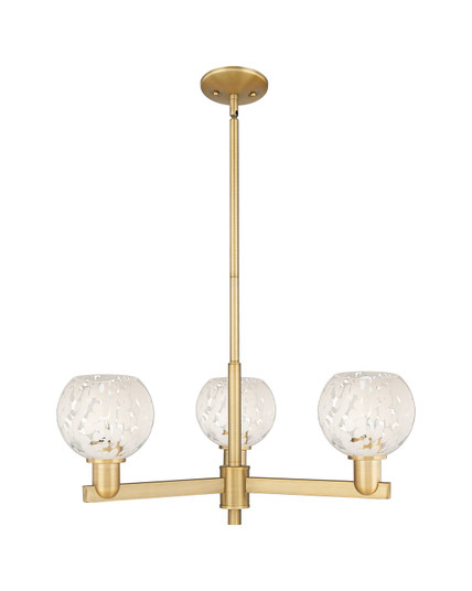Arcadia Three Light Pendant in Brushed Brass (405|7163CRBBG12166WM)