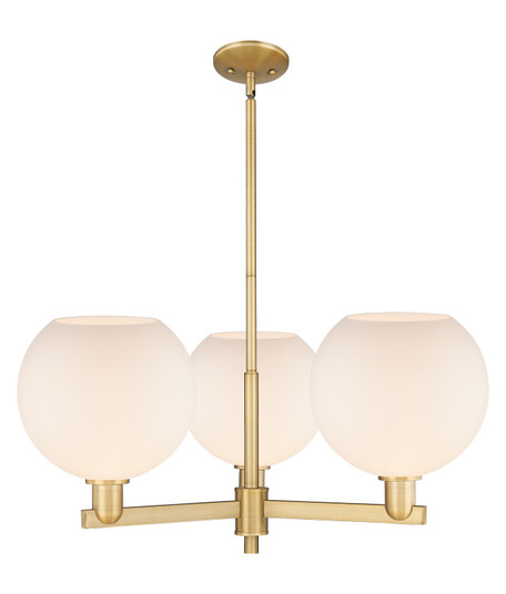 Arcadia Three Light Pendant in Brushed Brass (405|7163CRBBG12110)