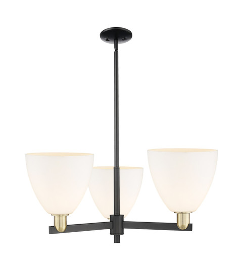 Arcadia Three Light Pendant in Black Antique Brass (405|7163CRBABGBD91)