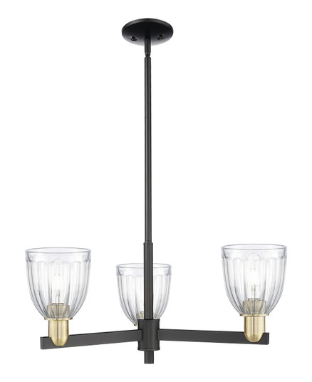 Arcadia Three Light Pendant in Black Antique Brass (405|7163CRBABG442)