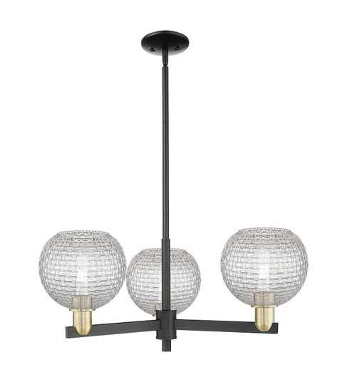 Arcadia Three Light Pendant in Black Antique Brass (405|7163CRBABG122C8CL)