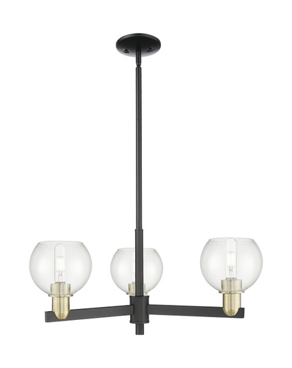 Arcadia Three Light Pendant in Black Antique Brass (405|7163CRBABG1226)