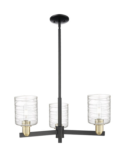 Arcadia Three Light Pendant in Black Antique Brass (405|7163CRBABG1113)