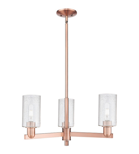 Arcadia Three Light Pendant in Antique Copper (405|7163CRACG804)